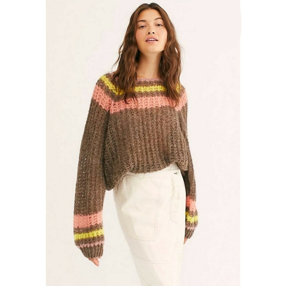 FREE PEOPLE Reach For The Stars Sweater Small - Picture 2 of 6